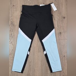 Calvin Klein Performance Black Leggings with White Stripes